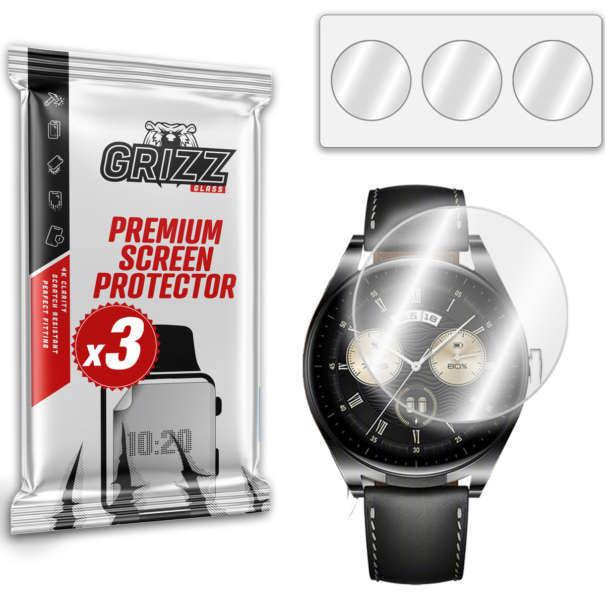 Grizzglass Hydrofilm Folia Hydrożelowa Do Huawei Watch Buds