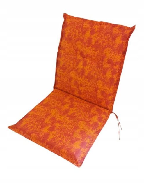 Poduszka Na Krzesło Z Oparciem Pomarańczowa 100 X 50 Cm