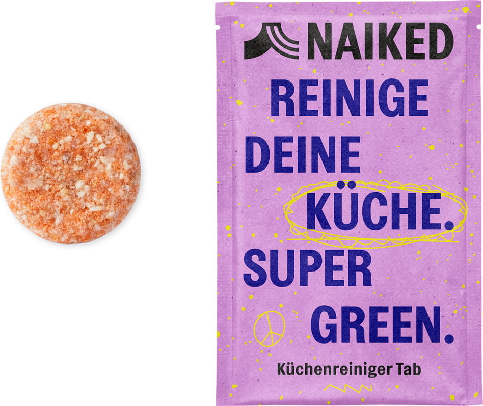 NAIKED, Tabletka do czyszczenia kuchni, pozwala wytworzyć 500 ml środka czyszczącego