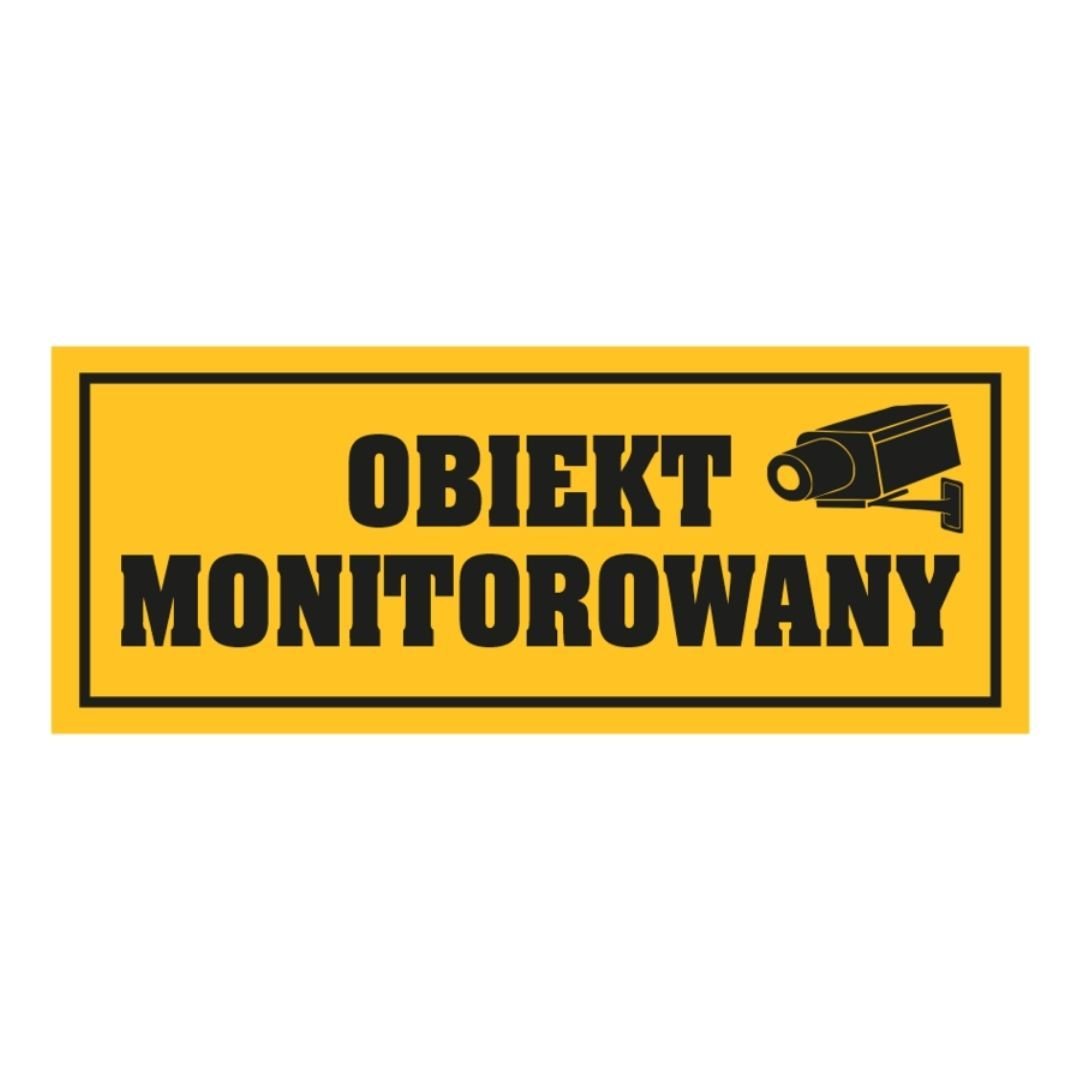 Tablica PCV 290x115 Obiekt monitorowany