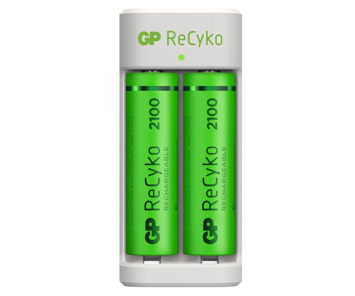 GP Ładowarka Eco E211 + 2× AA ReCyko 2000 1604821110)