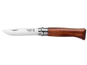 Opinel Luksusowa nóż, rozmiar 8, drewno, nierdzewny Bubinga 226086