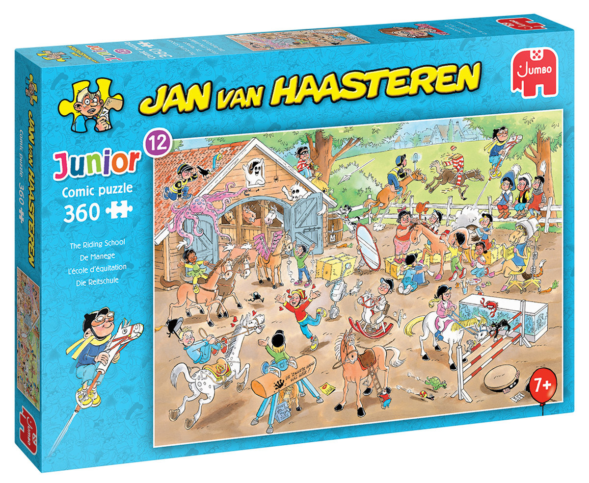 Puzzle, Jan van Haasteren, Nauka jazdy konnej, 360 el.