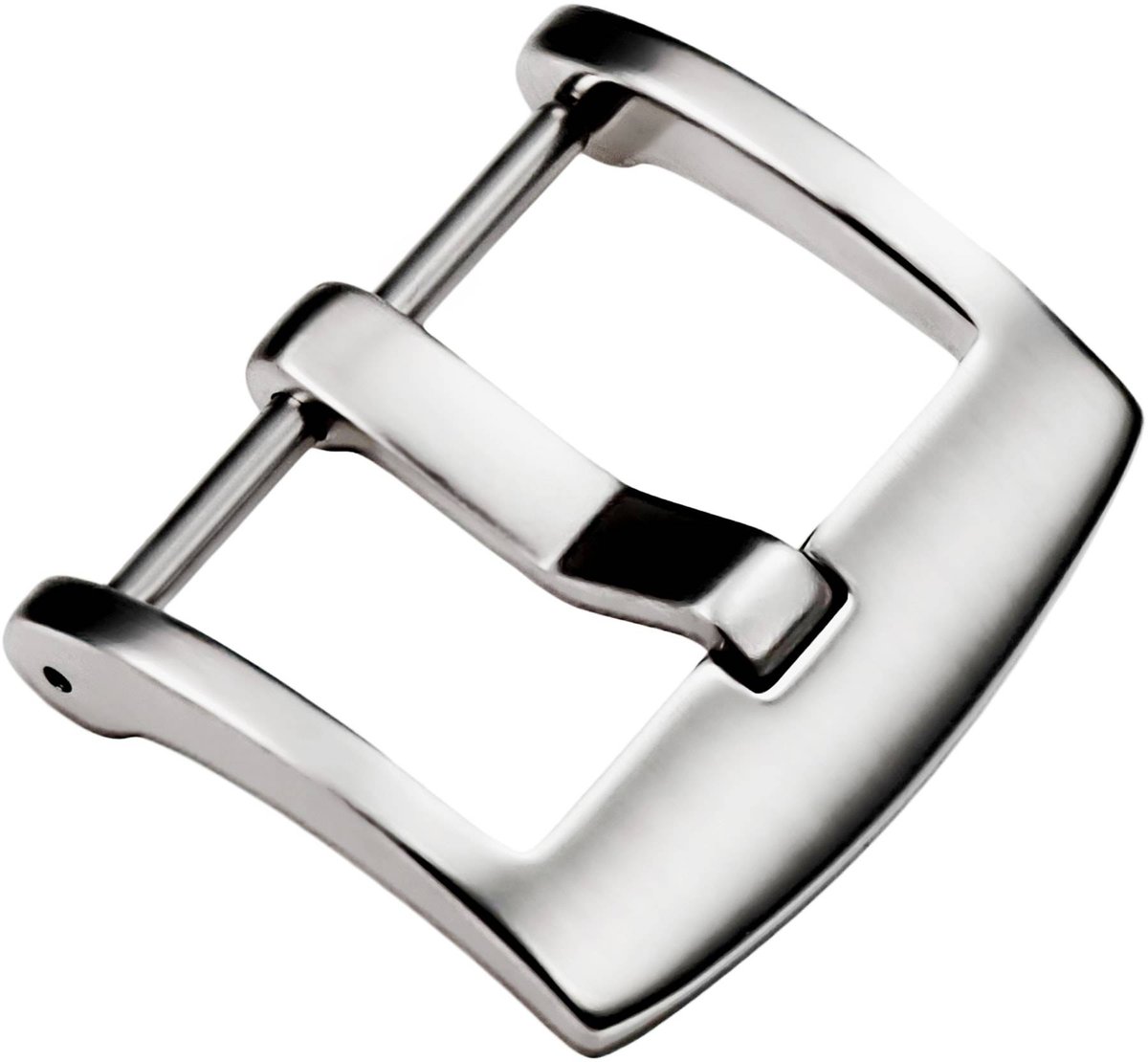 moVear Klamra U1 - 22mm Sprzączka Premium Do Paska Do Zegarka Srebrny Polerowany, Języczek 4mm