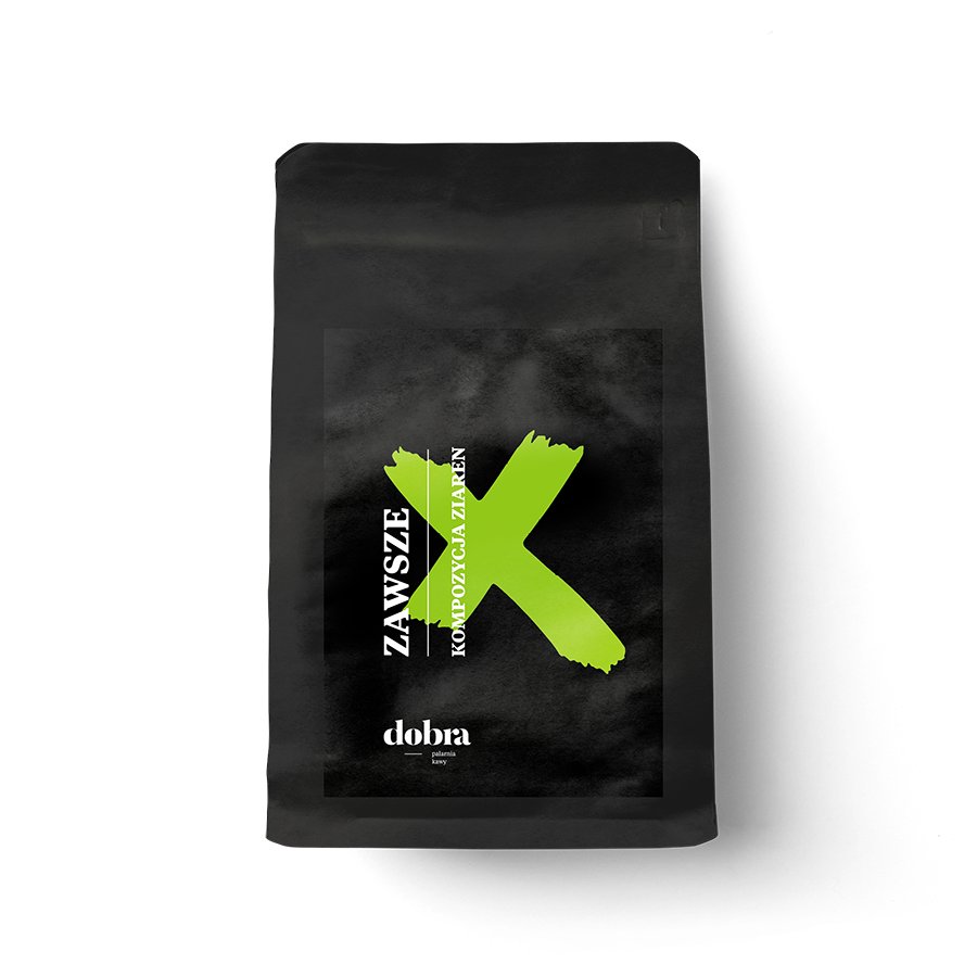 Kompozycja Ziaren Kawy - Zawsze - 250 G 100 % Arabika - Dobra Palarnia Kawy