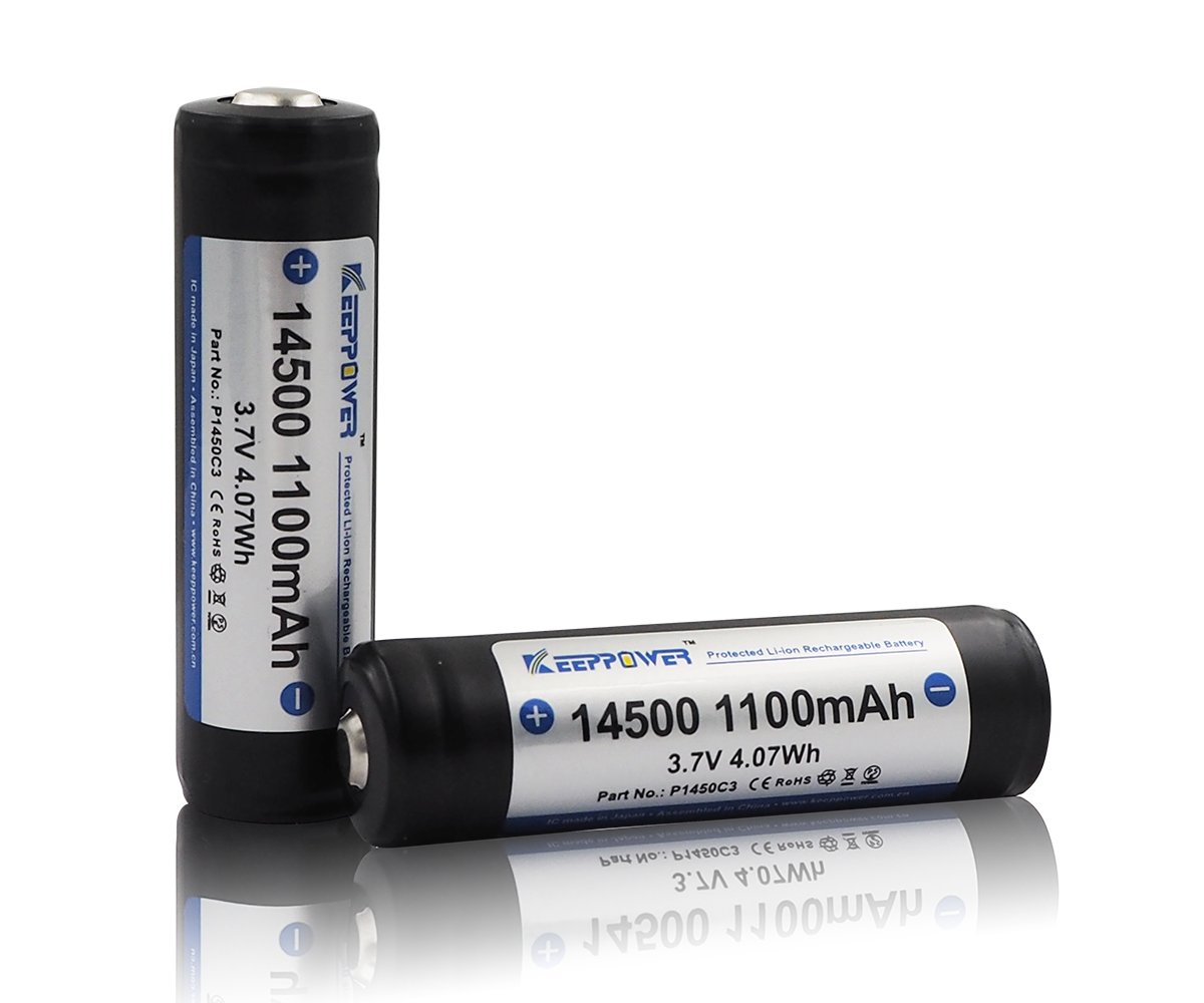 Keeppower KP ICR14500-110PCM 1100mAh AA Li-ION