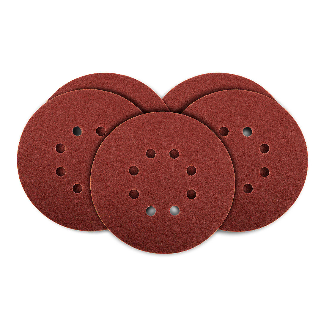 Krążki Ścierne 150Mm K100 5Szt. Z 8 Otworami 65Mm Graphite 54H019