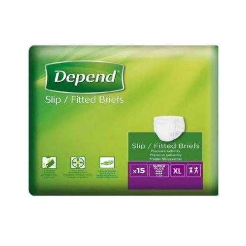 Kimberly-Clark DEPEND SLIP Super Plus rozmiar XL Pieluchy dla dorosłych, 15szt.