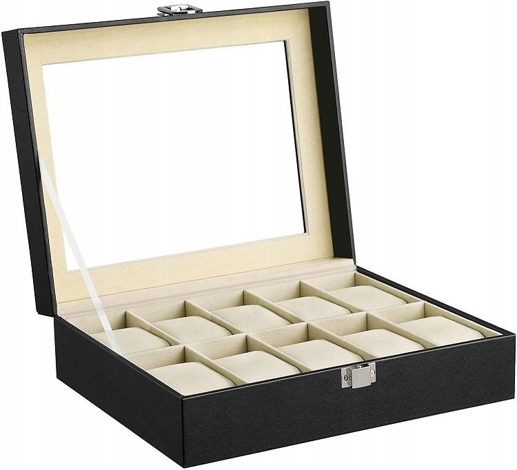 Lux Pudełko Organizer Pokrowiec Na Zegarki 10X Sn