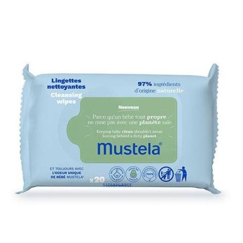 Mustela - Chusteczki oczyszczające z organicznym awokado 20szt