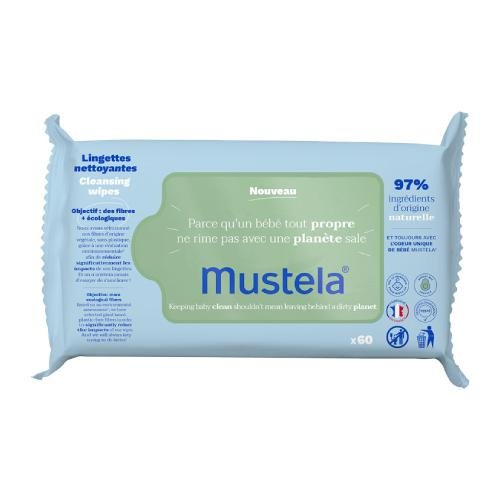 Mustela - Chusteczki oczyszczające z organicznym awokado 60szt