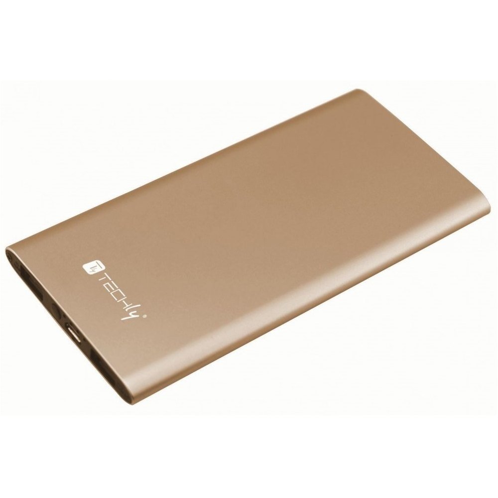 Techly PowerBank 5000 mAh, 2xUSB-A, 2.1A Złoty