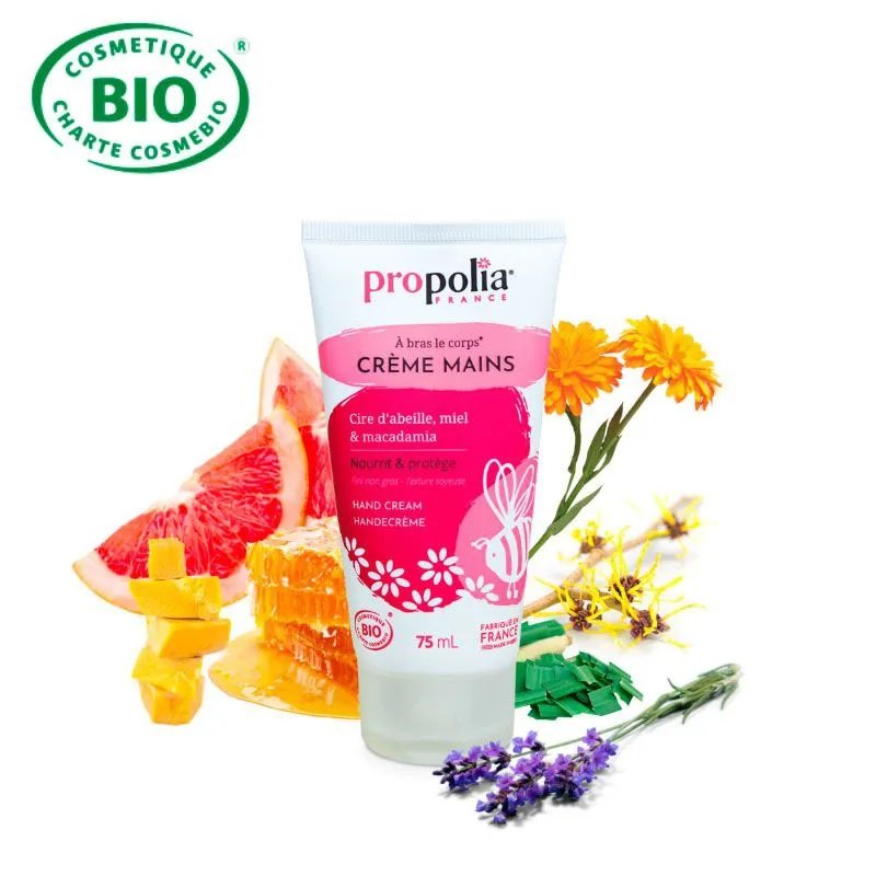 Bio Propolia Propolia krem do rąk z Woskiem Pszczelim, Miodem i Nagietkiem 75ml
