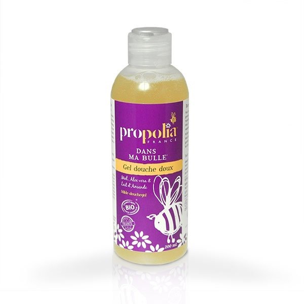 Propolia Propolia Hipoalergiczny żel pod prysznic z Miodem, Aloesem i Mlekiem Migdałowym - 200ml - ECOCERT