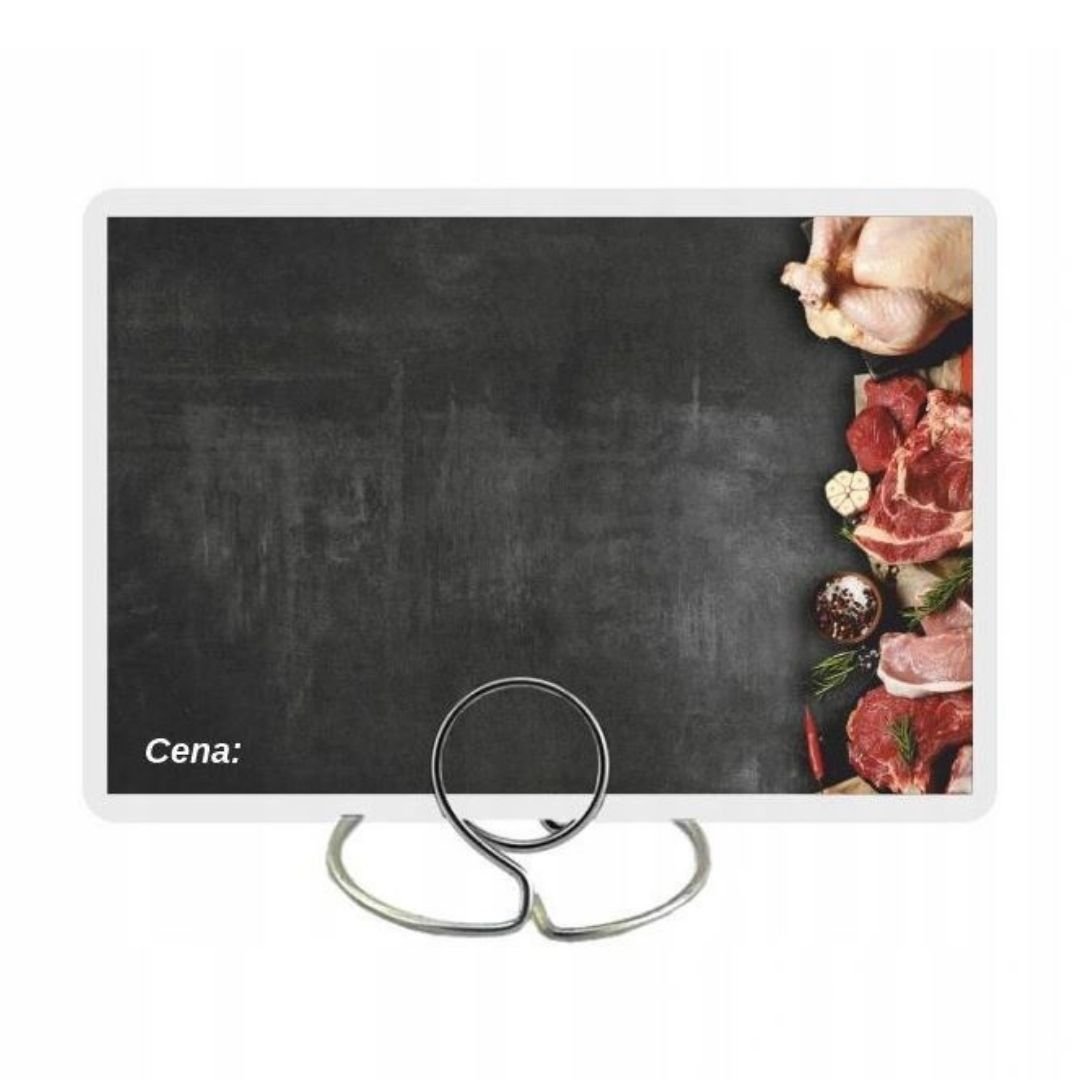 Cenówki Laminowane Czarne 65X95 - Mięso 50 Szt.