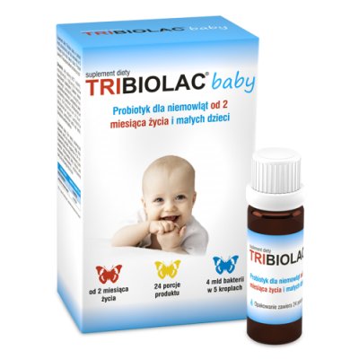 Фото - Вітаміни й мінерали Fortis Tribiolac baby krople 5ml 