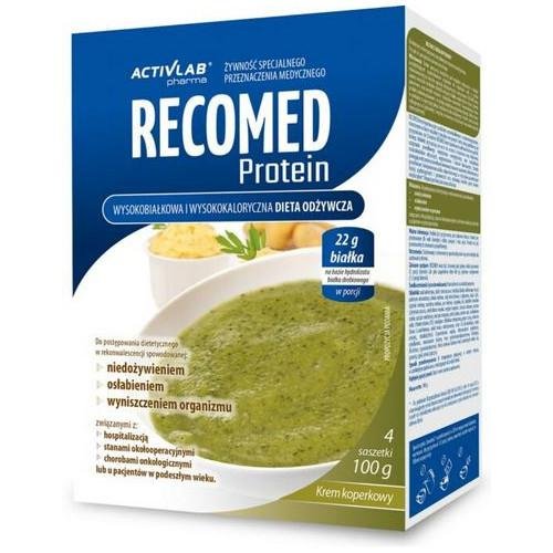 Recomed Protein, Proszek O Smaku Koperku, 4x100g