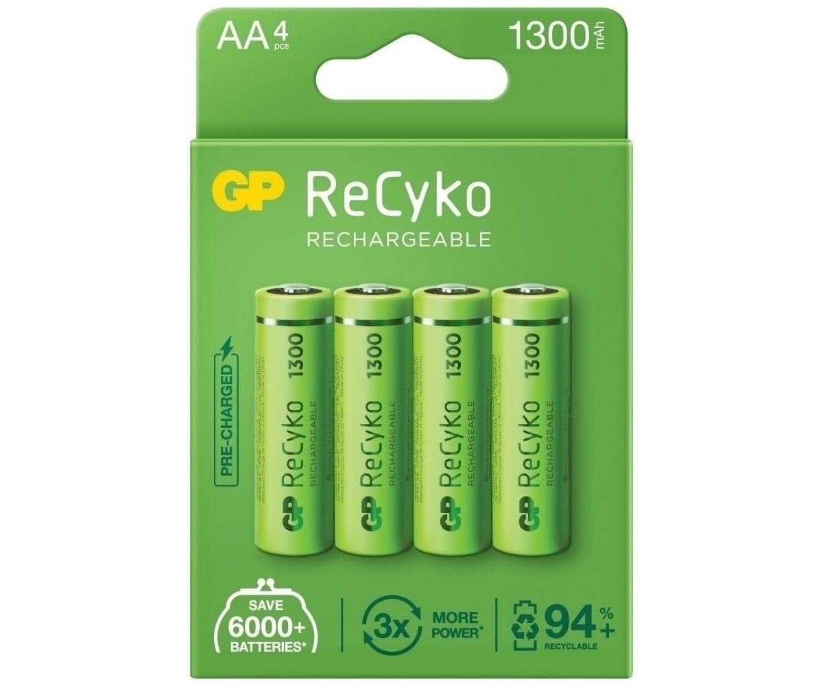 GP Akumulatory ReCyko AA 1300mAh 4szt