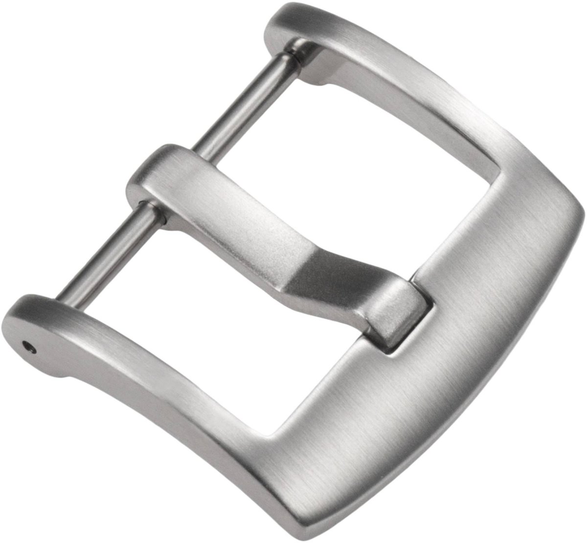 moVear Klamra U1 - 22mm Sprzączka Premium Do Paska Do Zegarka Srebrny Szczotkowany, Języczek 4mm
