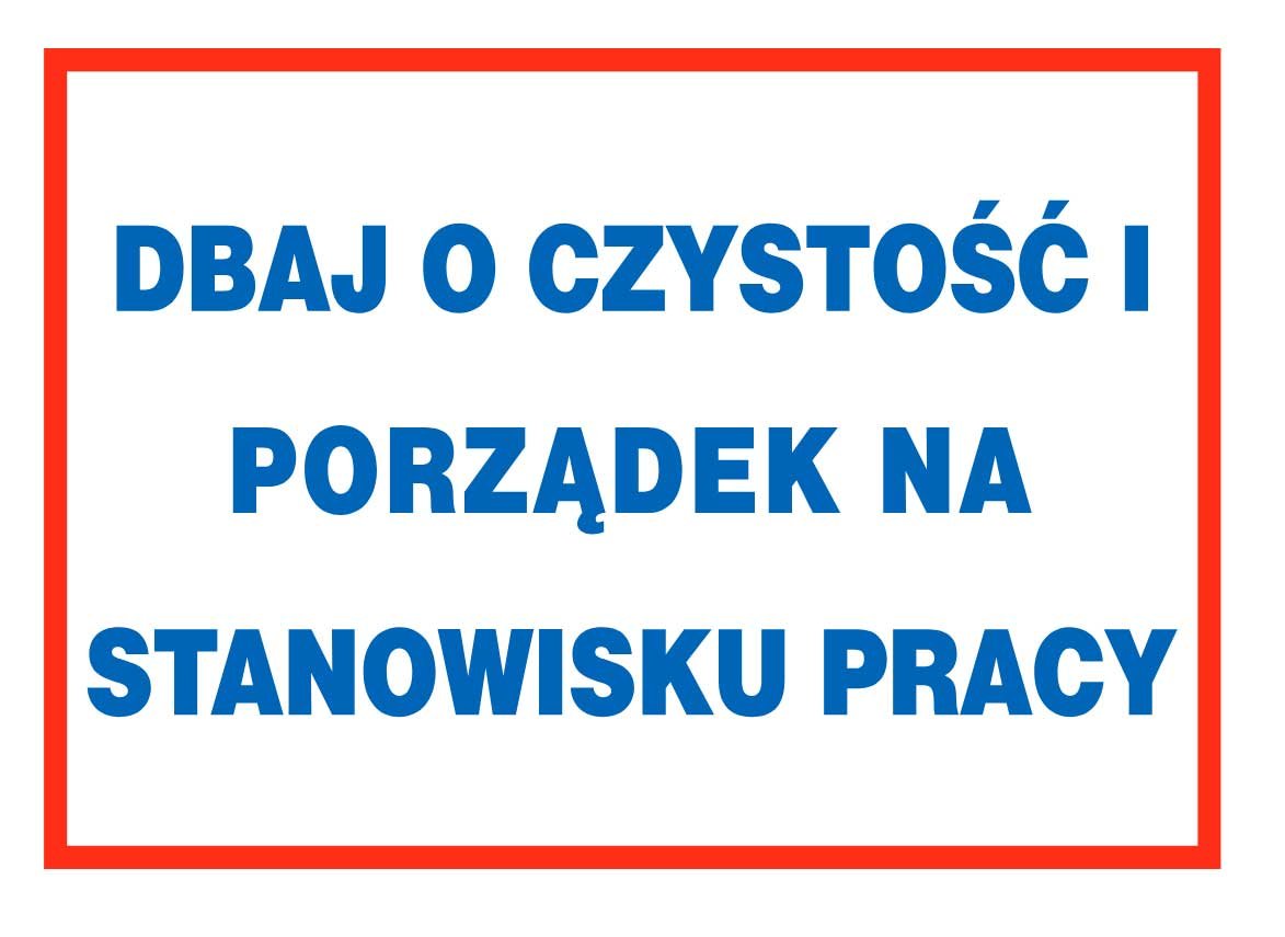 Dbaj O Czystość I Porządek Na Stanowisku Pracy Zi0 Libres 0000001610 1122334457585