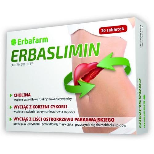 ERBAFARM NATURALE SP. Z O.O. Erbafarm Erbaslimin 30 tabletek 3701741