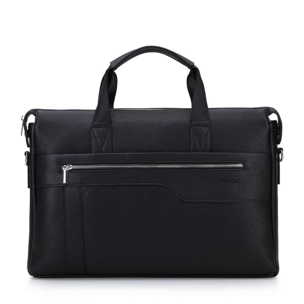 Torba na laptopa 13” z ekoskóry z obszytą kieszenią z przodu