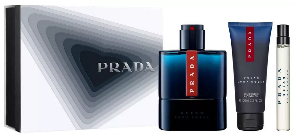 Prada Luna Rossa Ocean, Zestaw perfum, 3 szt.