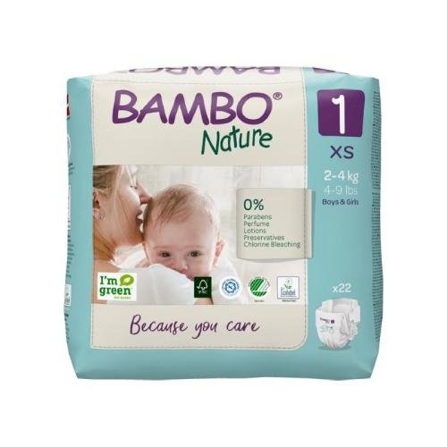 ABENA Bambo Nature 1 Newborn 2-4kg, 22szt.