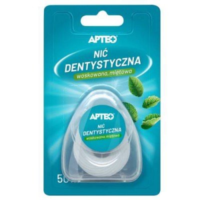 Synoptis Pharma Sp. Z O.O. Synoptis APTEO, nić dentystyczna woskowa miętowa 50 m