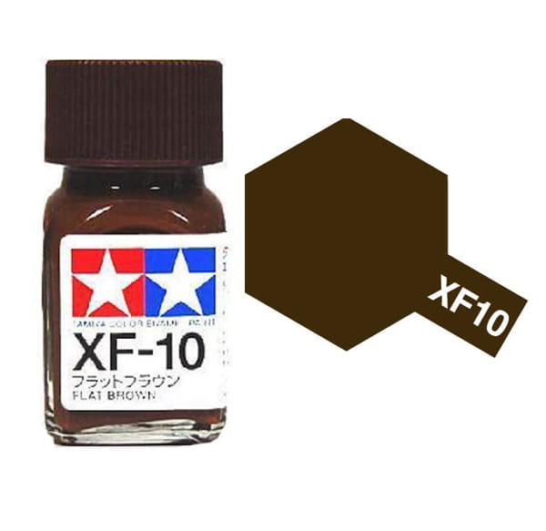 Tamiya Enamel 80310 Xf-10 Flat Brown 10Ml