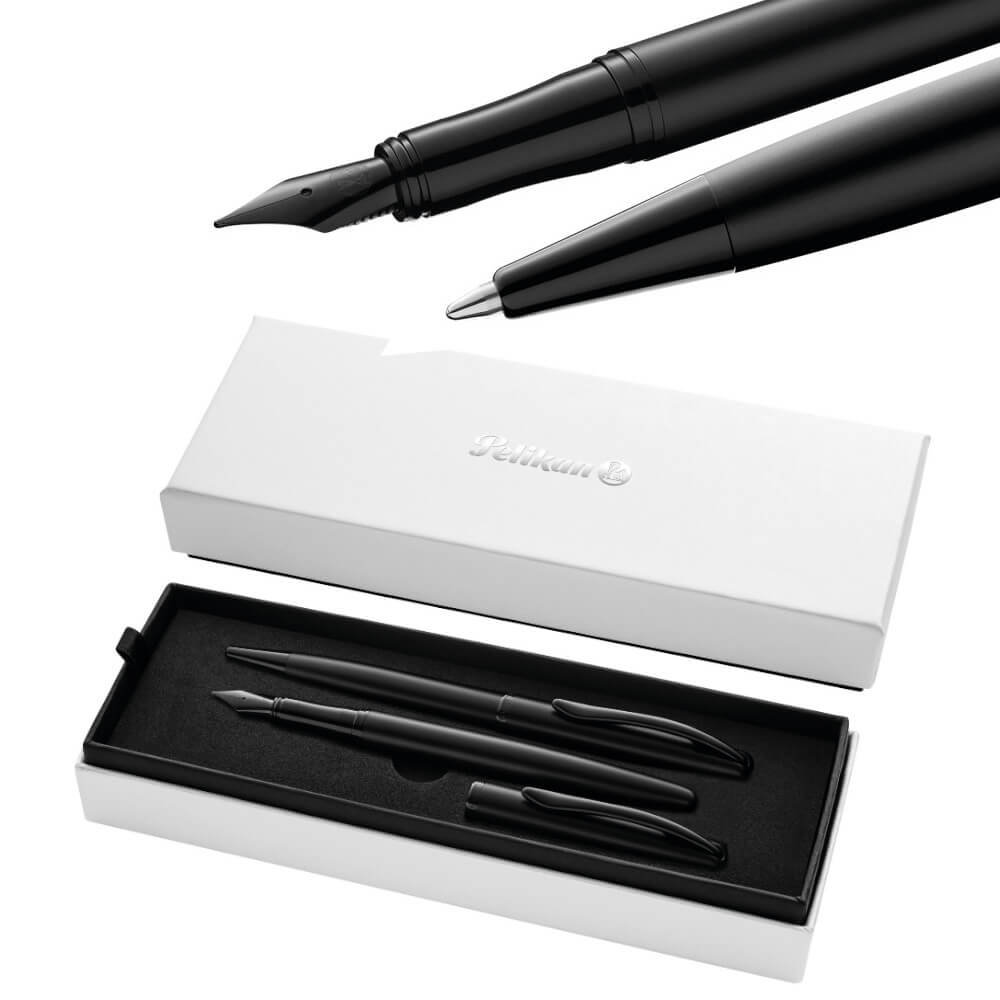 Pelikan Pióro wieczne Jazz Noble Elegance + długopis Black