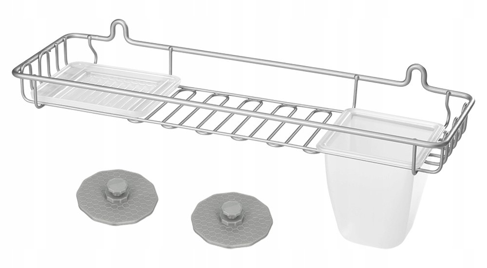 Metaltex Artic regał z powłoką polyt herm Frost/EasyFix/zawieszenie MT402716141