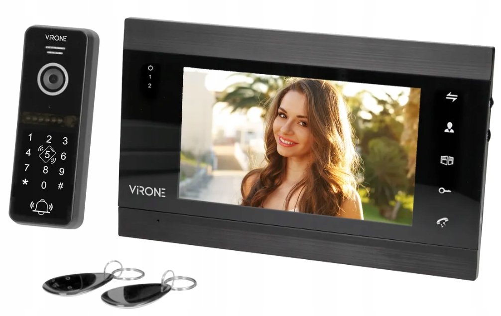 Virone Zestaw wideodomofonowy Virone VDP-61FHDZD/B Darmowa dostawa od 89 zł!