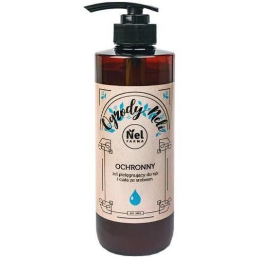 NELFARMA Ogrody Neli Ochronny żel pielęgnujący do rąk i ciała za srebrem, 500ml