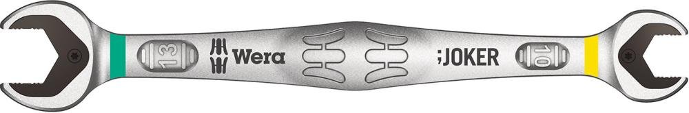 Wera Klucz płasko-oczkowy z grzechotką Joker podwójny 05003760001 10 x 13 mm 167 mm DIN ISO 1711-1