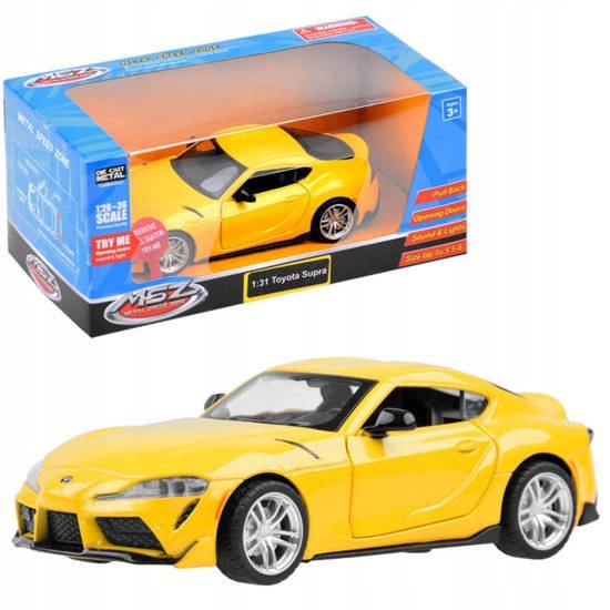 Auto Toyota Gr Supra 1:31 Metalowy Samochodzik Autko Metalowe