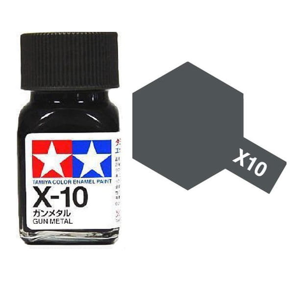 Tamiya Enamel 80010 X-10 Gun Metal 10Ml