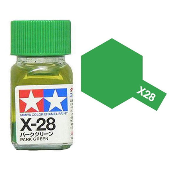 Tamiya Enamel 80028 X-28 Park Green 10Ml