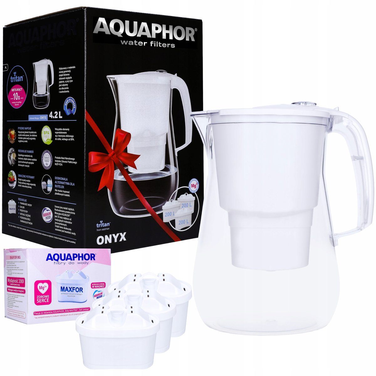 Dzbanek Filtrujący Aquaphor Onyx 4,2 + 3 Duży