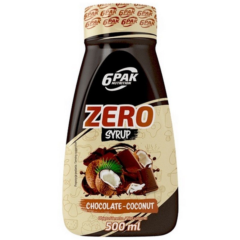 6Pak Syrop Zero Kcal 500Ml Chocolate-Coconut Czekolada Z Kokosem