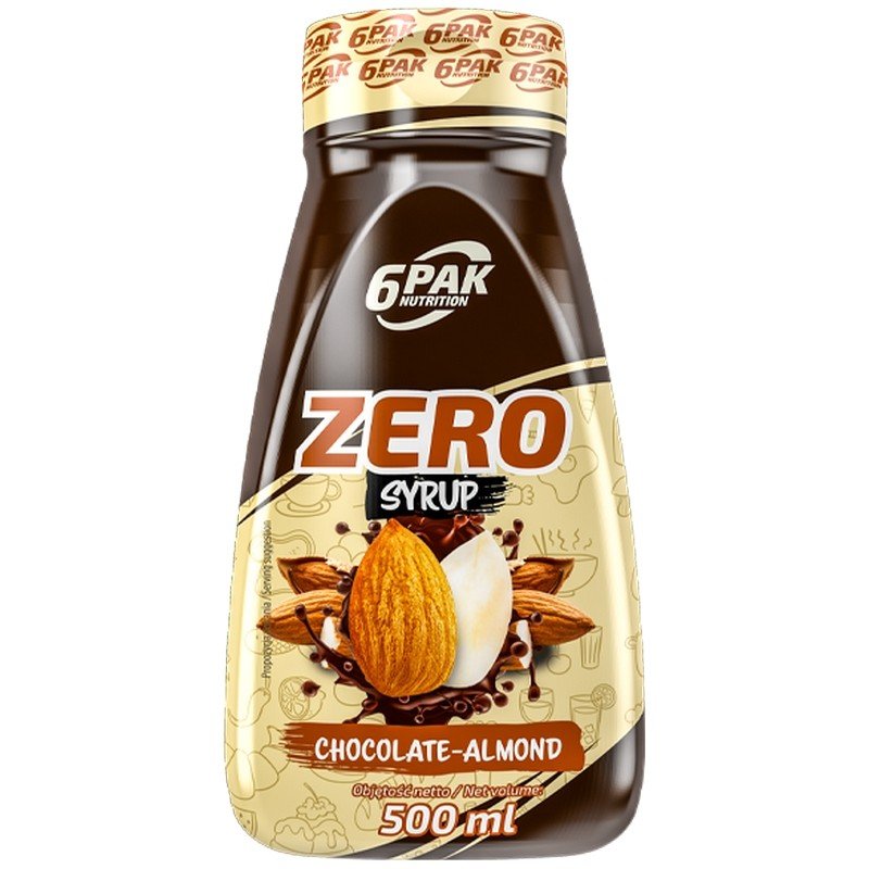 6PAK NUTRITION Sauce ZERO (Sos bez tłuszczu i cukrów) 500ml Czekoladowo-Migdałowy