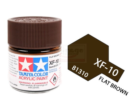 Tamiya Acrylic 81310 Xf-10 Flat Brown 23Ml [Matt]