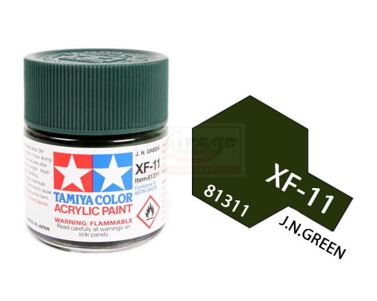 Tamiya Acrylic 81311 Xf-11 J.N. Green 23Ml [Matt]