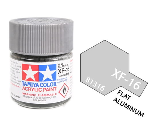 Tamiya Acrylic 81316 Xf-16 Flat Aluminium 23Ml [Matt]