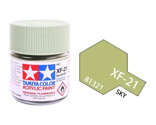 Tamiya Acrylic 81321 Xf-21 Sky 23Ml [Matt]