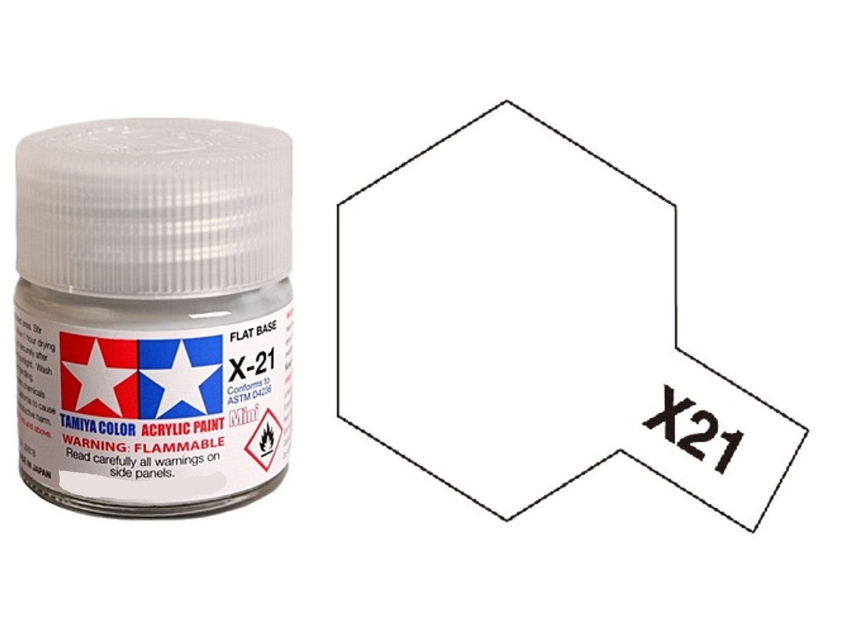 Tamiya Acrylic 81021 X-21 Flat Base 23Ml (Do Matowienia Farby)