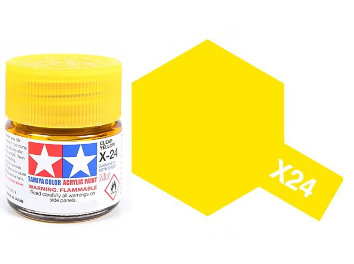 Tamiya Acrylic 81024 X-24 Clear Yellow 23Ml [Clear]