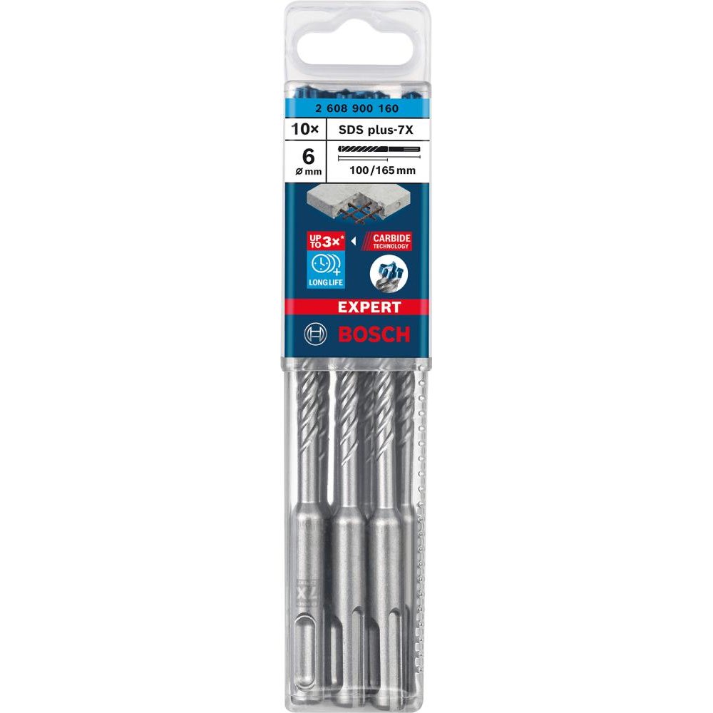 Wiertło Udarowe Sdsplus7X 6X100X165Mm 10St Expert Bosch