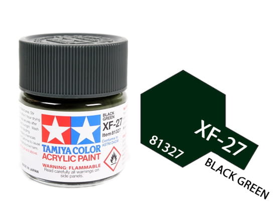 Tamiya Acrylic 81327 Xf-27 Black Green 23Ml [Matt]