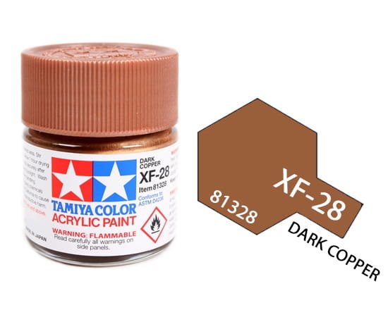 Tamiya Acrylic 81328 Xf-28 Dark Copper 23Ml [Matt]